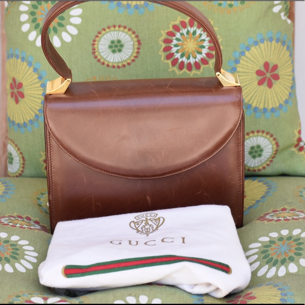 Gucci Vintage Brown Handbag